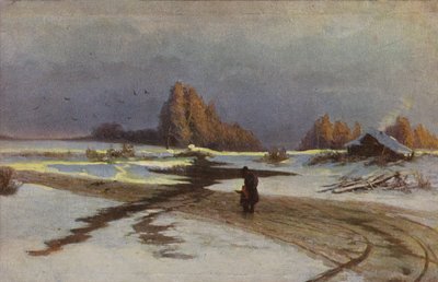 The Thaw, 1871 by Russian School